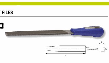 Напильник плоский зауж., драчевый, 150 мм