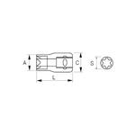 1/4 TORX головка E-4 IRIMO Арт. 106-04-1