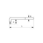 Г-образная рукоятка 1/2" 210 IRIMO Арт. 125-60-1